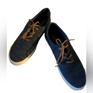 Men's Sperry Top Sider Denim Shoes Size 10.5